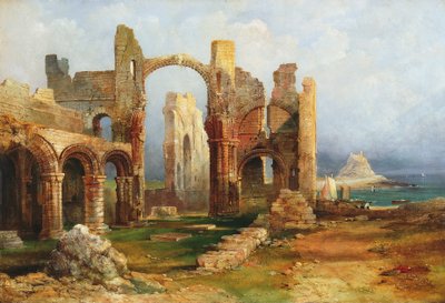 Lindisfarne Priory, c.1837 door Thomas Miles Richardson